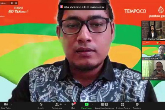 Press conference "Dissecting the Puzzle of Peat Ecosystem Protection in Concession Areas" ©Tempo