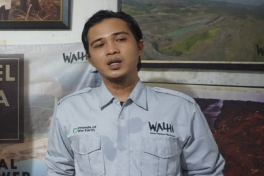 Executive Director of WALHI South Sumatra and Coordinator of Simpul Jaringan Pantau Gambut South Sumatra ©Gatra