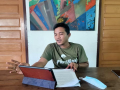 Executive Director of WALHI South Sumatra and Coordinator of Simpul Jaringan Pantau Gambut South Sumatra ©Gatra